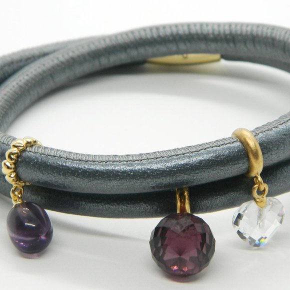 Endless Jewelry Jewelry Endless Anthracite Double Wrap 4 Charm